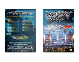 Double DVD Masters of Rock 2016